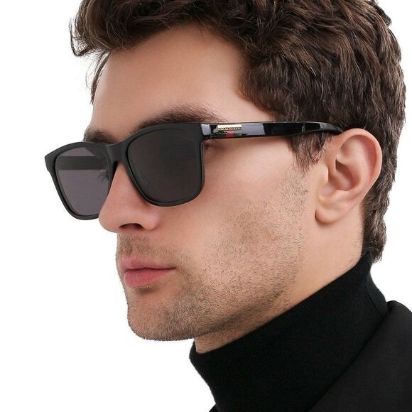 GUCCI GG0746S LOGO 001 Sunglasses Black Grey Anti-Reflective Square Unisex - Picture 5 of 11